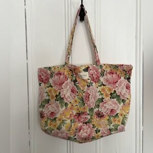 Sezane Floral Tote Bag